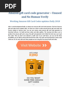 Amazon Gift Card Code Generator