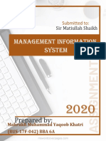 Management Information System: Prepared by