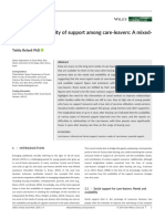 Needs and Availability of Support Among Care Leavers: A Mixed Methods Study
