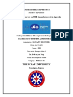 Jio Digitization Survey On SMB (Manufacturers) in Agartala: The Icfai University