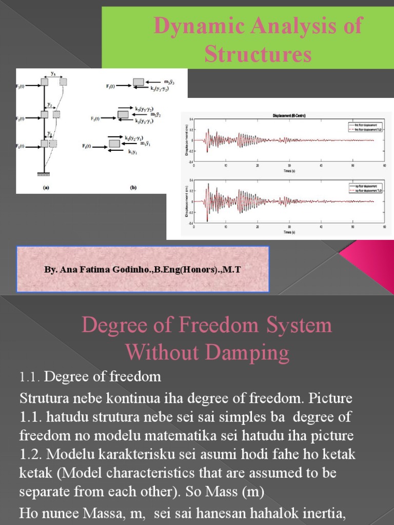 Dynamic Analysis of Structures Overview | PDF | Force | Beam (Structure)