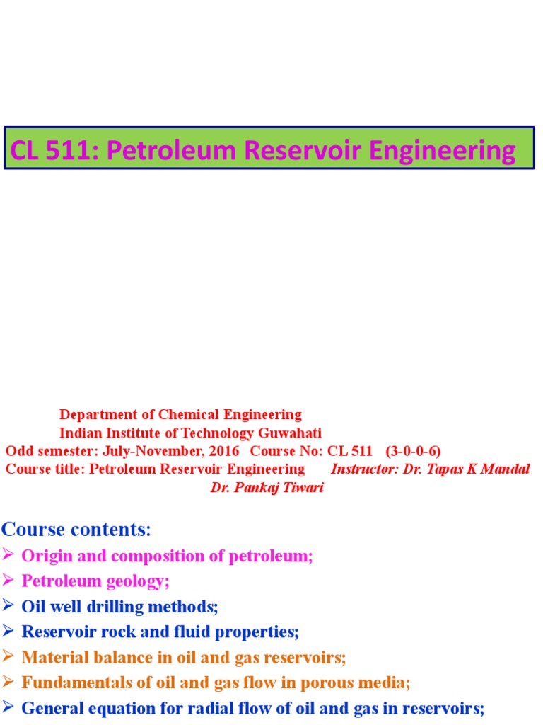 Petroleum Reservoir Engineering Course Overview | PDF | Rock (Geology ...