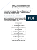 Basic Procedure of Machine Design