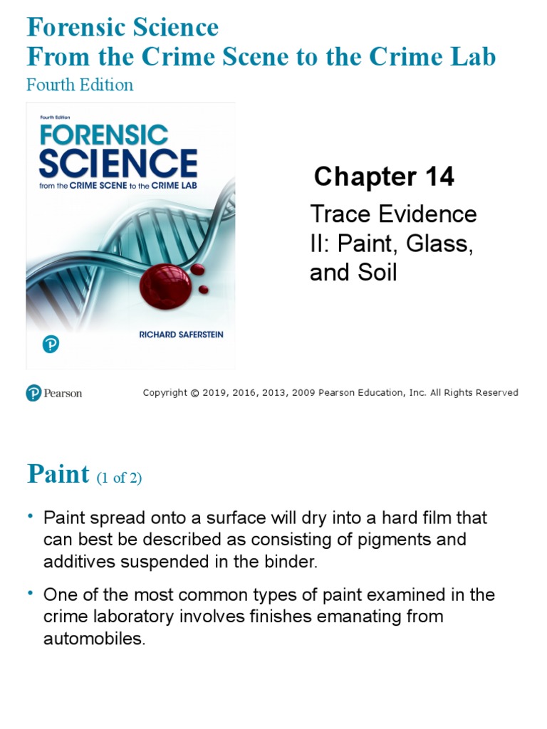 Trace Evidence II: Paint, Glass, and Soil: Fourth Edition | PDF ...