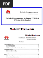 Technical Announcement: Technical Announcement For Huawei Y7 2018 ...