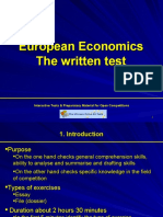 European Economics The Written Test