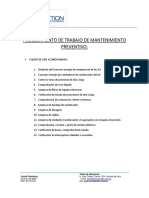 Procedimiento de Trabajo de Mantenimiento Preventivo