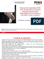 Capacitatea ONG Urilor Din România În Furnizarea Serviciilor Sociale Versus Disponibilitatea de Contractare A Autorităților Locale Și Județene