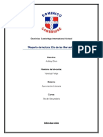 (Reporte de Lectura) Día de Las Mercedes - Ashley Glen, 5to de Secundaria