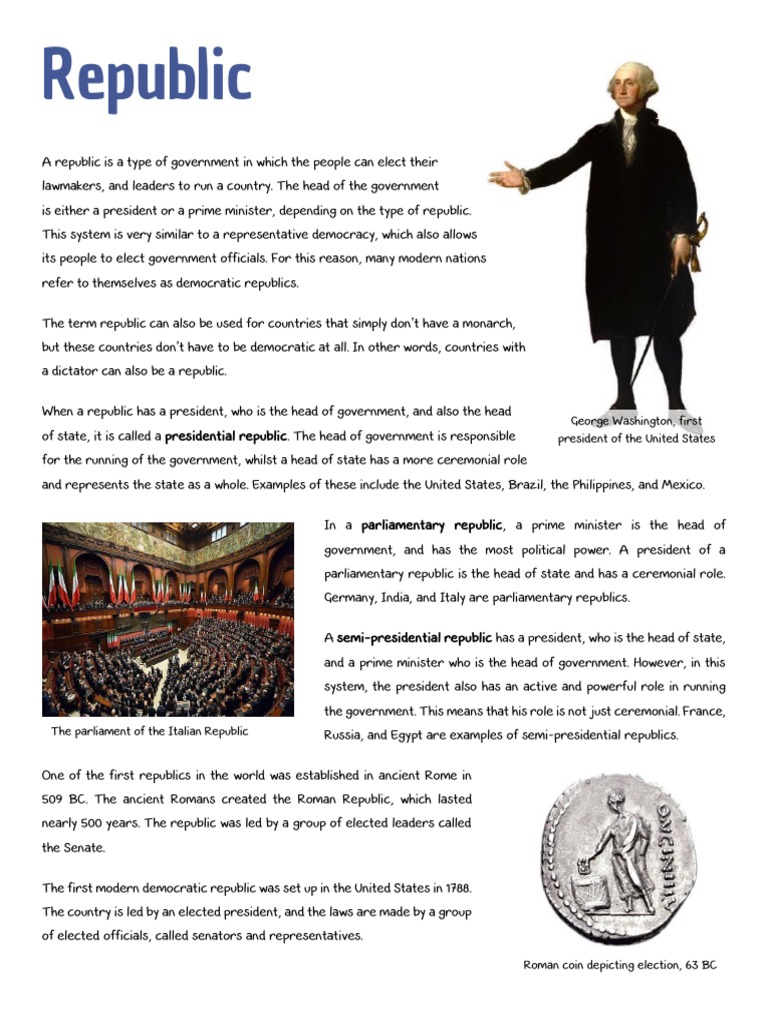 Understanding Parliamentary Republics | PDF | Republic | Heads Of State