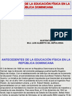 Antecedentes de La Educación Física en La República Dominicana