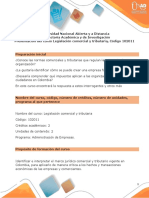 Presentación de Curso - Legislación Comercial y Tributaria PDF