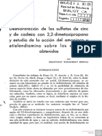 Deshidratación de Los Sulfatos de Cinc y de Cadmio Con 2,2-Dimetoxipropano