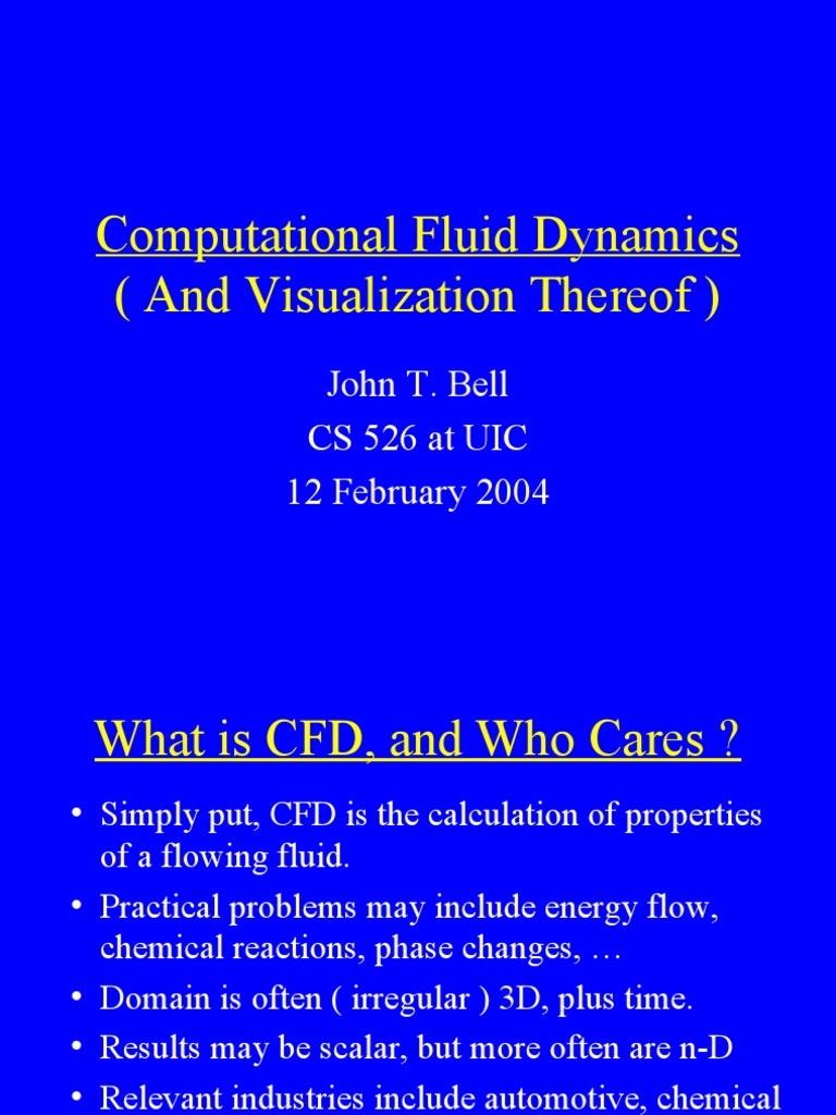 CFD Visualization Techniques Explained | PDF | Computational Fluid ...