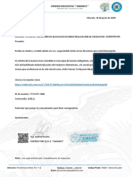 Oficio Socializacion Estudiantes Proyecto Dov - Tercero Ipa PDF