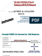DS Penelitian Instrument & Analisis Data