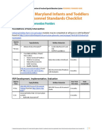 Appendix A: Maryland Infants and Toddlers Program Personnel Standards Checklist