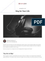 Sing For Your Life