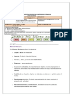 Gupia Reconocer Las Partes de Un Informe Técnico 2° Parte. 3° Administración