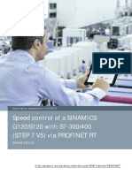 Speed Control of A SINAMICS G120/S120 With S7-300/400 (Step 7 V5) Via Profinet RT