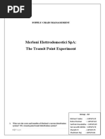 Merloni Elettrodomestici Spa: The Transit Point Experiment: Supply Chain Management