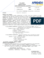 SESIÓN 55 COM. Las Palabras HOMÓNIMAS PDF