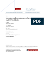 Magnetism and Magnetocaloric Effect of Mn0.98Fe0.02CoGe