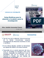 Guias Bioeticas para La Atencion A La Salud y para La Investigacion Con Respecto Al Coronavirus - Dra Garbine Zaruwatari PDF