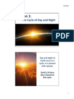 Lesson 1:: The Cycle of Day and Night