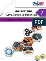 Technology and Livelihood Education: Exploratory Course in Cookery