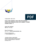 Evaluasi Kinerja Dan Review Desain Instalasi Pengolahan Air Limbah-Toksik Rumah Sakit X PDF