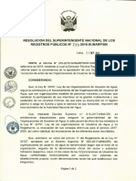 Resolución #235 2018 SUNARP SN - Guia para Actos Inscribibles de Las OUA PDF