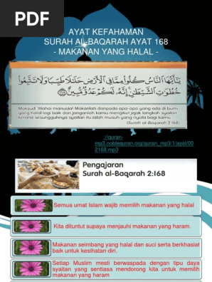 P Islam Makanan Yang Halal Dimakan Pdf