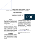 Desenvolvimento de software para controle de centro biaxial