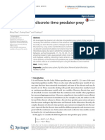 Dynamics of A Discrete-Time Predator-Prey System: Research Open Access
