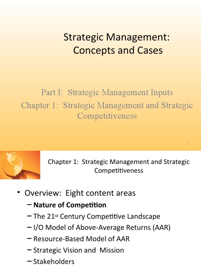 Strategic Management: Concepts and Cases | PDF | Strategic Management ...