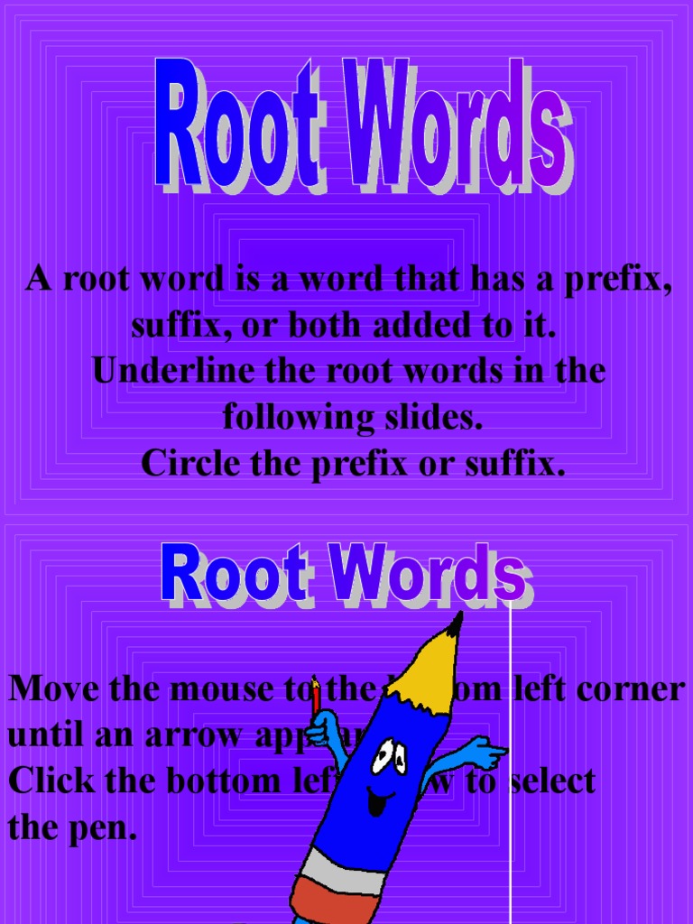 Root Words Practice Guide | PDF