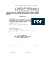 Convocatoria A La Asamblea General Ordinaria