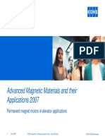 Advanced Magnetic Materials and Their Applications 2007: Permanent Magnet Motors in Elevator Applications