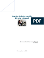 Modelo de Intervencion Directa y Grupal