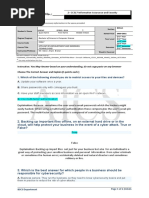 2 - CC317-Information Assurance and Security: Choose The Correct Answer and Explain (5 Points Each)