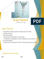 Drop Factors: Reported by Joan Singh