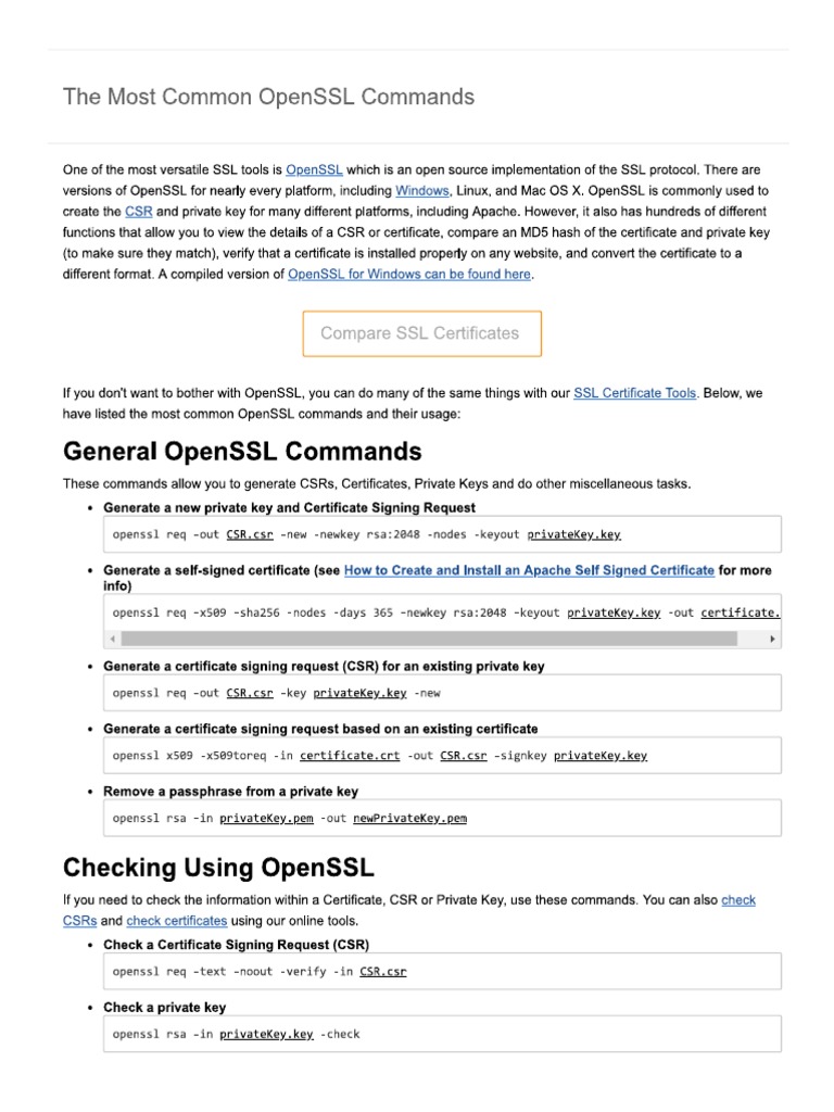 Openssl | PDF