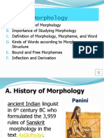 What is Morphology in 40 Characters