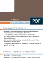 Chapter-9 RESEARCH METHODS