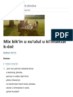 Mix Bik in U Xu Ulul U Ki Imaktal K-Óol