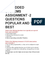 Embedded Systems Assignment - 2 Questions Popular and The Best