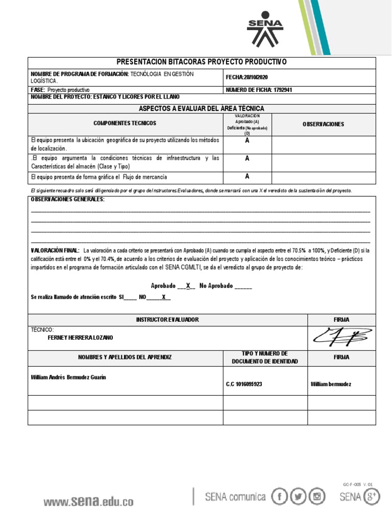 Evaluación Proyecto Estanco y Licores | PDF | Business | Science