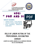 Use: " For and Since": Field of Labor Action of The Professional Accounting Career