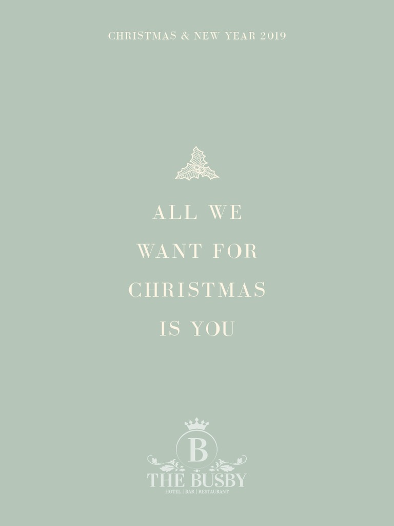 Busby Christmas Brochure PDF Lunch Roasting